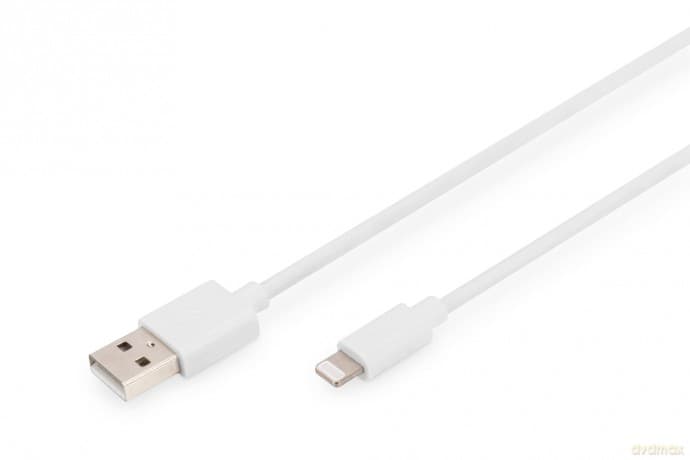 Kabel do transmisji danych/ładowania USB A/Lightning MFI 2m Biały