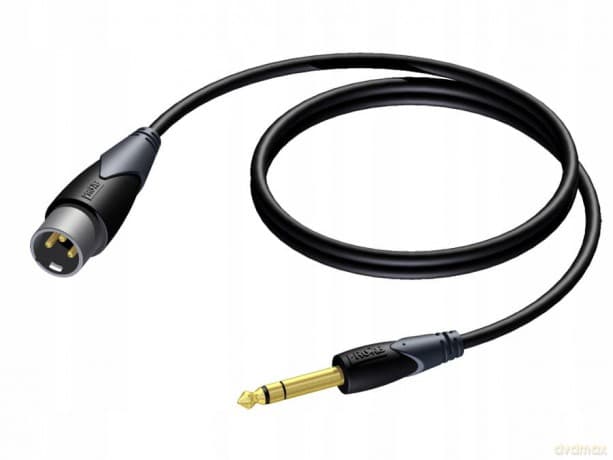 Kabel XLR Męski - 6,3 mm Jack Męski Stereo 3 m - CLA724/3