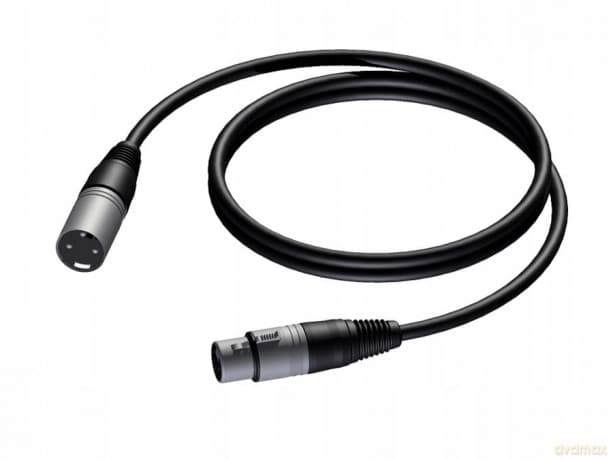 Kabel XLR Męski - XLR Żeński 3m - CAB901/3