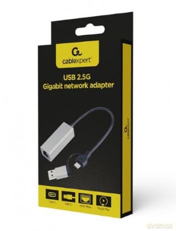 Karta sieciowa USB 3.1 USB-A/USB-C 2.5 Gb/s