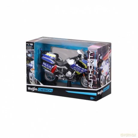 Model metalowy Motocykl Polska Policja 1/18