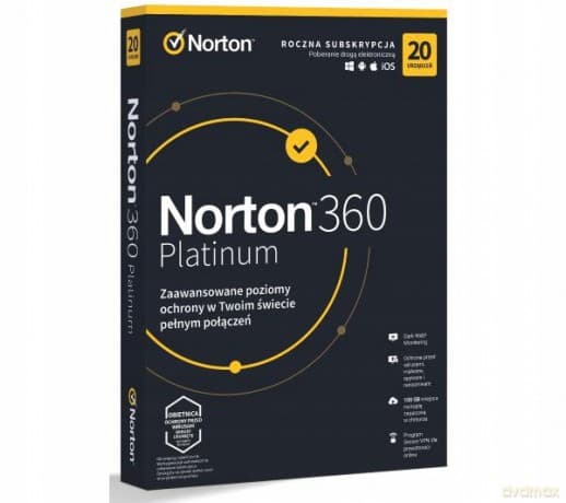 Norton360 PLATINUM100GB PL 1U 20Dvc 1Y 21427517