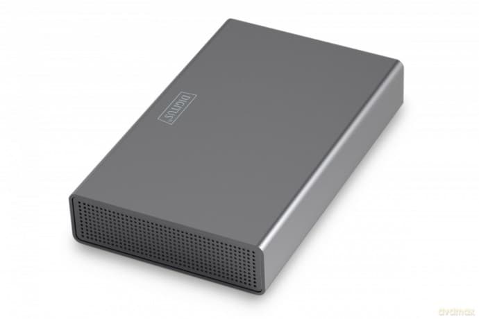 Obudowa zewnętrzna USB 3.0 na dysk SSD/HDD 3.5" SATA III max. 16 TB z zasilaczem, aluminiowa