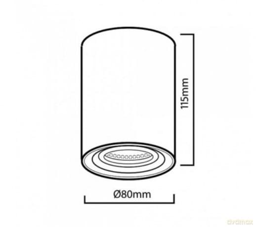 Oprawa natynkowa GU10 MCE422W