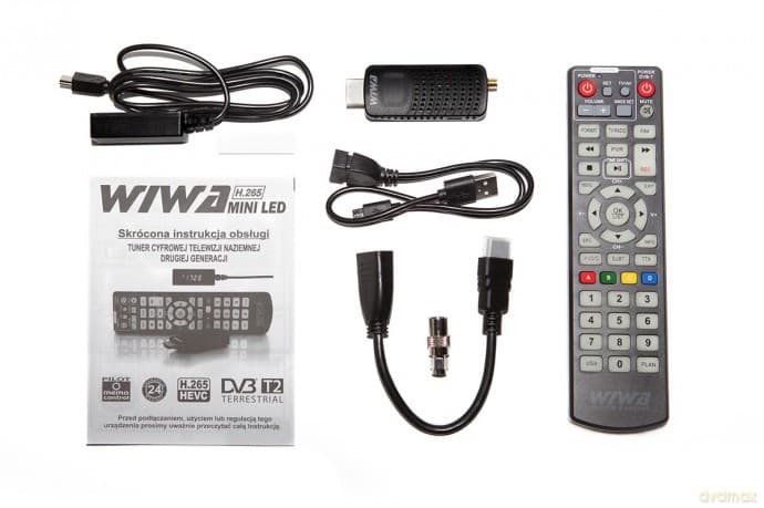 Tuner TV H.265 MINI LED DVB-T/DVB-T2 H.265 HD