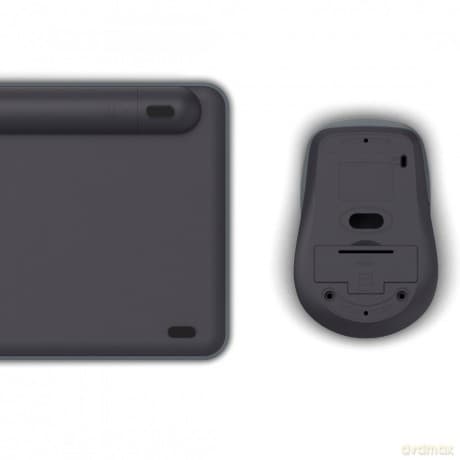 Zestaw klawiatura i mysz WKM-500 Czarno-szara