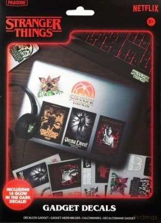 Stranger Things 5 zestaw naklejek świecących w ciemności (14 szt) / Stranger Things 5 Glow in the Dark Gadget Decals (14 pcs)