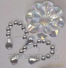 Kryształki samoprzylepne kwiaty 35x50mm 8szt