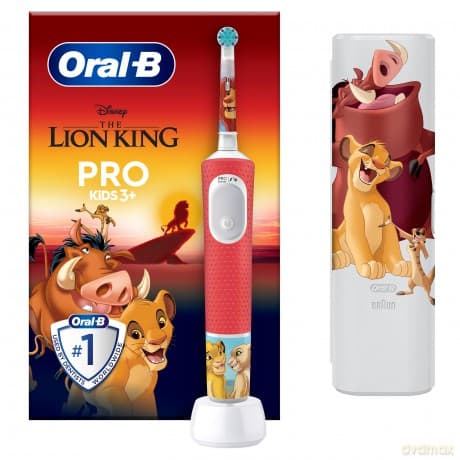 Electric Toothbrush with Travel Case for Kids The Lion King