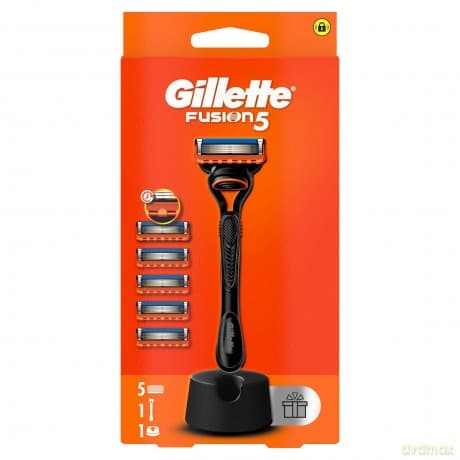 Gillette Fusion razor + 5 heads
