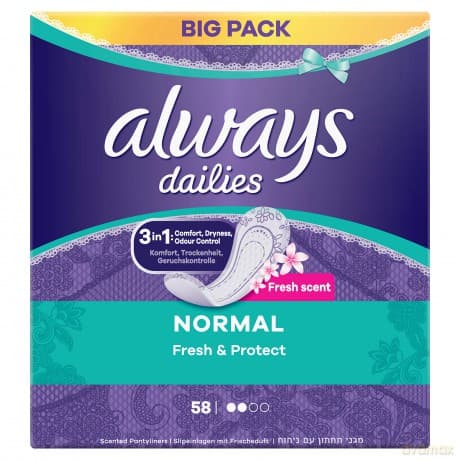 Normal Deo Panty Liners 58 pcs