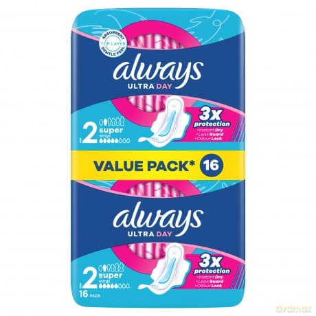 Ultra Day Super Duo sanitary napkins 16 pcs
