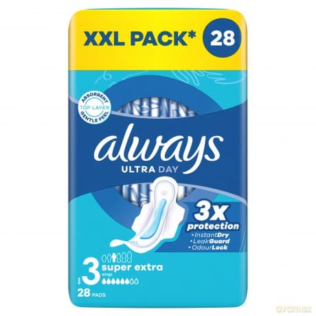 Ultra Day Super Extra Quatro sanitary napkins 28 pcs