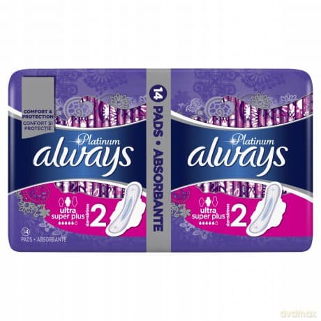 Ultra Platinum Super Duo sanitary napkins 14 pcs