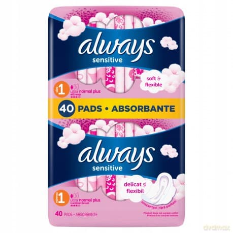Ultra Sensitive Normal Quatro sanitary napkins 40 pcs