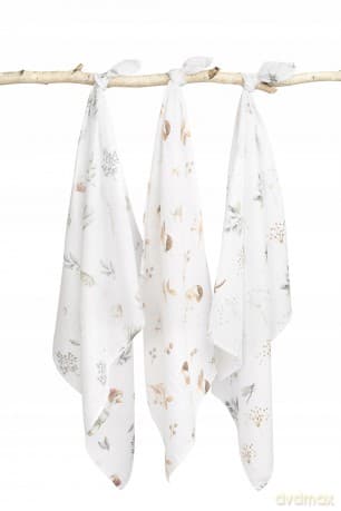 Pielucha muślinowa biała 3szt