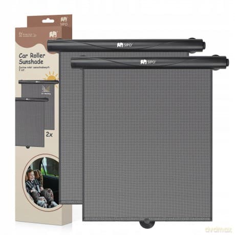 Roleta Samochodowa Przeciwsłoneczna Żaluzja Na Szybę Dla Dzieci Sipo 2 Szt.