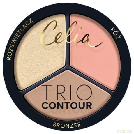 CELIA Trio Contour Zestaw do konturowania twarzy w pudrze 02