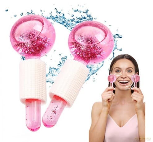 ECARLA Kule do masażu twarzy z efektem chodzenia ROL03