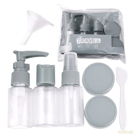 ECARLA Zestaw pojemniczków i akcesoriów podróżnych 7w1 KS122SZ