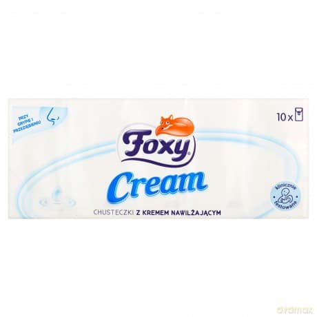 FOXY CHUSTECZKI HIG. A`10X10 Z KREMEM NAWILŻ &