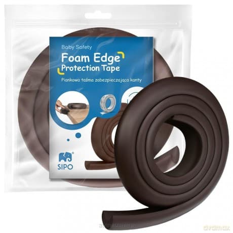 Taśma piankowa zabezpieczająca kanty brązowa 2m