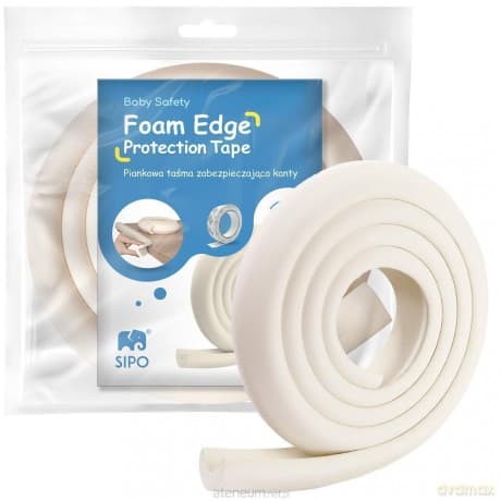 Taśma piankowa zabezpieczająca kanty kremowa 2m