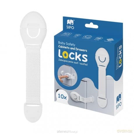 Zabezpieczenia do szaf i szuflad 10szt