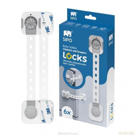Zabezpieczenia do szaf i szuflad smart lock 6szt
