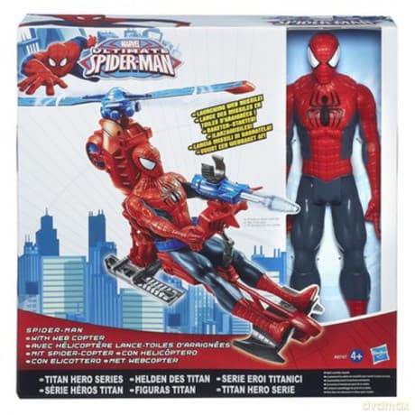 HASBRO Spidercopter z 30 cm Spidermanem