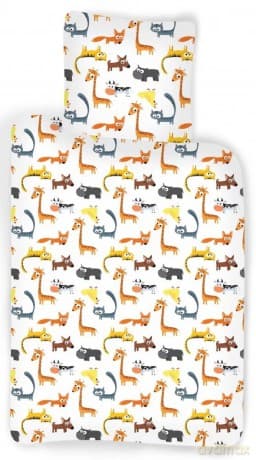 Bed Linen - Junior Size 100 x 140 cm - Animals (1000423)