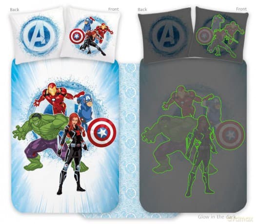 Bed Linen - Junior Size 100 x 140 cm - Avengers 91 Glow (1029345)