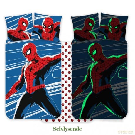 Bed Linen - Junior Size 100 x 140 cm - Spiderman 1053 Glow (1029355)