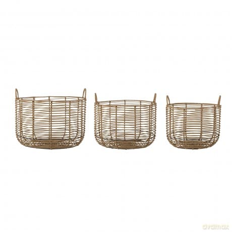 Bloomingville - Mekkel Basket - Nature - Set of three baskets of varying sizes