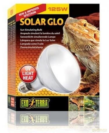 Exo Terra - Solar Glo 125W Uva/Uvb Heat & Sunlight E27 - (220.1820)