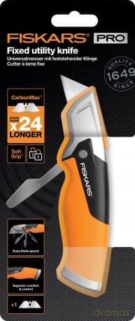 Fiskars - CarbonMax Utility Knife - Fixed Blade