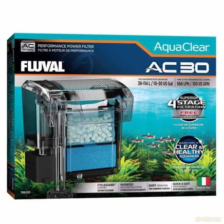 Fluval - AquaClear AC 30 Hang-On Filter - 569 L/H - 38-114L