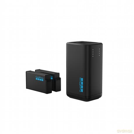 GoPro - Dual Battery Charger For MAX2 - 2 Enuro Batteries Included
