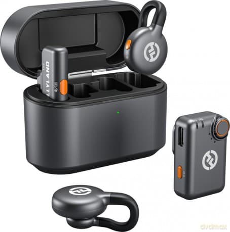 Hollyland - LARK M2S Mini Combo Wireless Lavalier Microphone - Space Gray