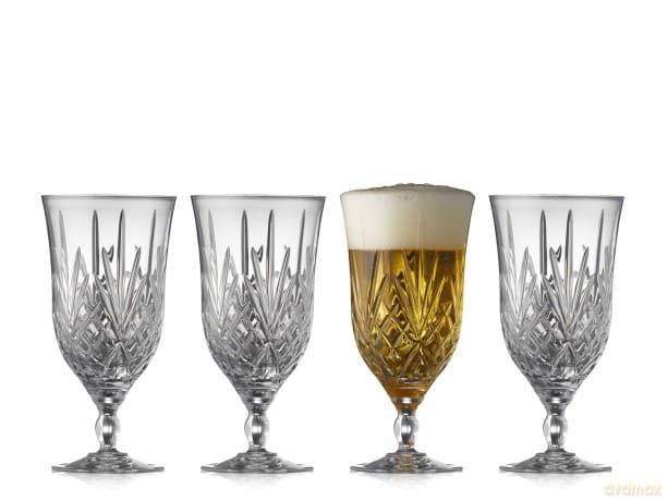 Lyngby Glas - Crystal Melodia Beer Glass - 40 cl - Set of 4