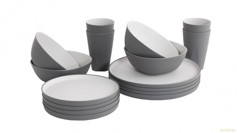 Outwell - Gala 4 Person Dinner Set - Grey Mist