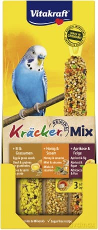 Vitakraft - Kr¤cker Mix Honey/fruit/egg for budgies