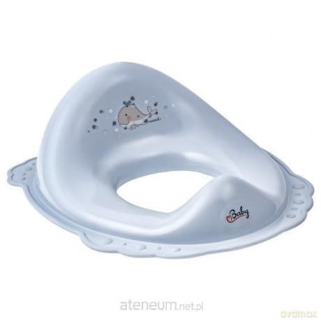 Nakładka na sedes Wieloryb Minimal satynowy błękit