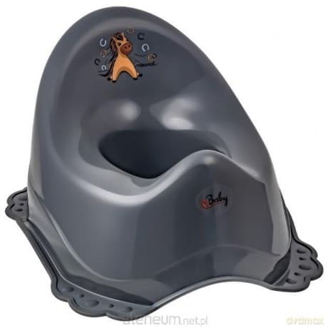 Nocnik Konik Minimal stalowy szary