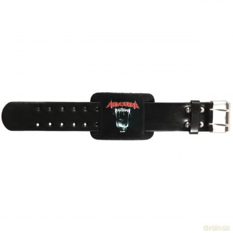 Airbourne: Leather Wrist Strap: Black Dog Barking