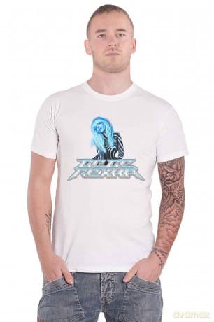 Bebe Rexha: Unisex T-Shirt: Silver Logo (White) (Medium)
