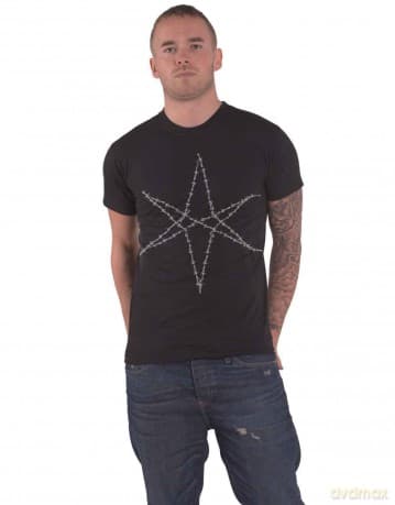 Bring Me The Horizon: Unisex T-Shirt: Barbed Wire (Black) (Back Print) (Medium)