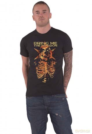 Bring Me The Horizon: Unisex T-Shirt: Skull Muss (Black) (Medium)