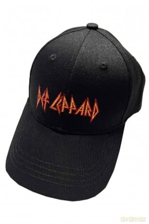 Def Leppard: Unisex Baseball Cap: Text Logo (Black)