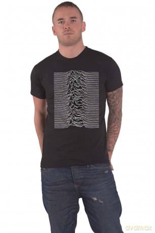 Joy Division: Unisex T-Shirt: Unknown Pleasures (Black) (Back Print) (XXXXX-Large)